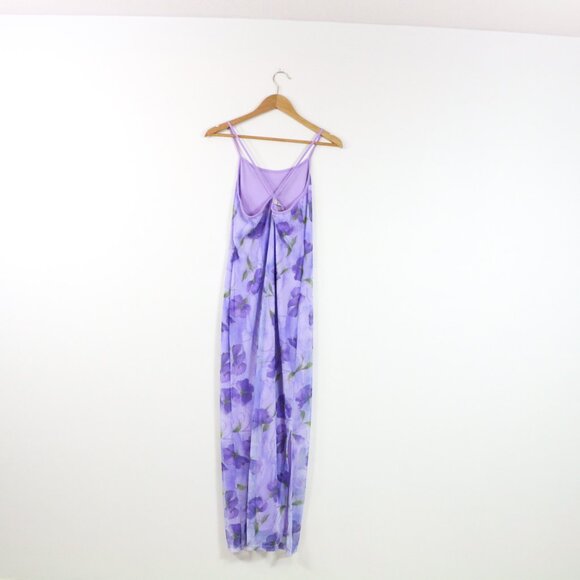 *Accomplice Vintage Purple Floral Maxi Summer Dress - Picture 6 of 7